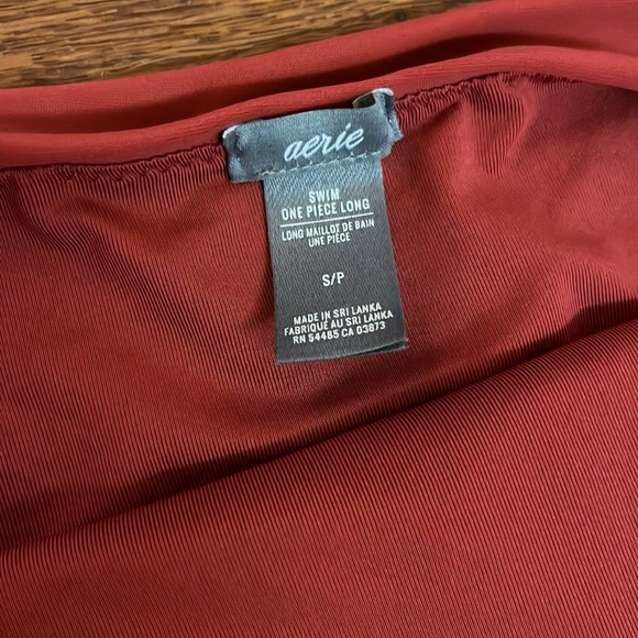 Aerie Red Cut Out One Piece - Picture 3 of 3